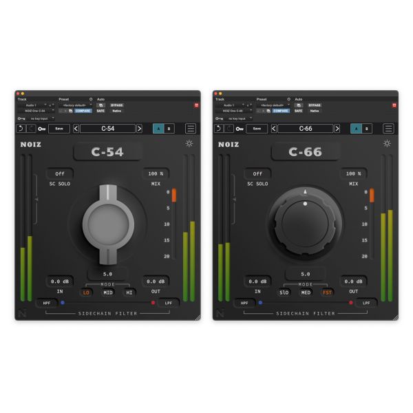 Kit Plugins NOIZ One Series C Bundle - Bundle mit zwei Ein-Knopf-Kompressoren - Download