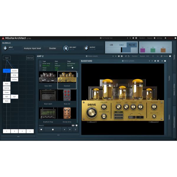 Melda MGuitarArchitect - Simulator für komplette Gitarren-Signalketten - Download