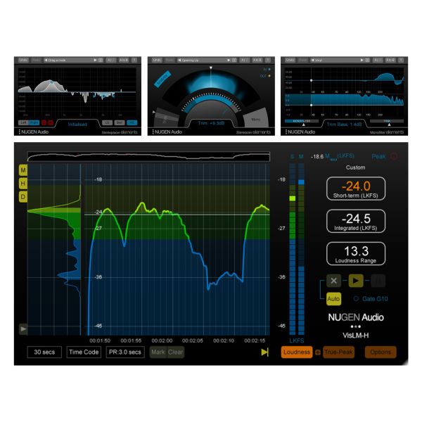 NUGEN VisLM 2 + Focus Elements - Bundle aus Lautheitsmesser und drei Stereo-Plug-ins - Download