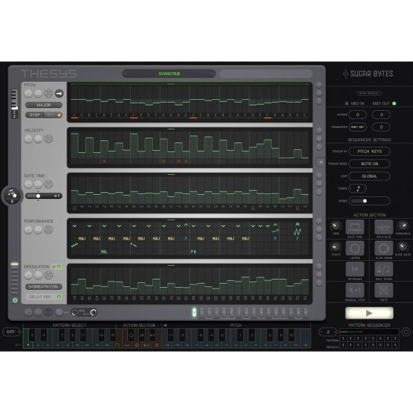 Sugar Bytes Thesys - MIDI-Sequenzer mit Step-Sequencing und MIDI-Export - Download