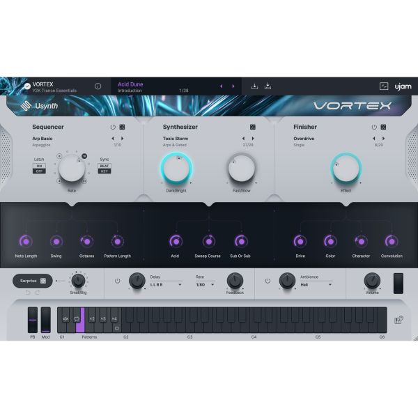 UJAM VORTEX - Synthesizer für Trance-Sounds der späten 90er - Download