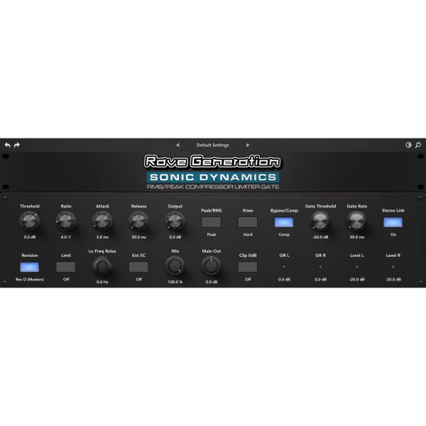 Re-Style Sonic Dynamics - Stereo-Kompressor/Limiter mit Gate und zwei Analogmodi - Download