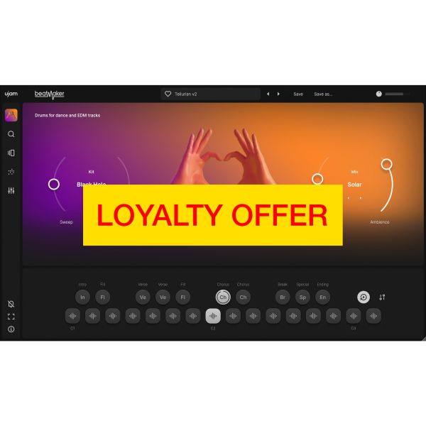 UJAM EDEN 2 Loyalty Offer - virtuelle Drum-Machine für EDM und Club-Tracks - Download