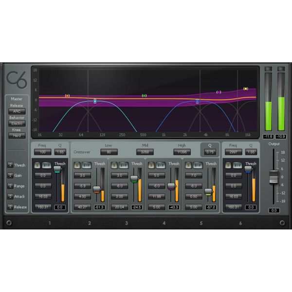 Waves C6 Multiband Compressor - Multiband-Kompressor mit sechs Bändern - Download