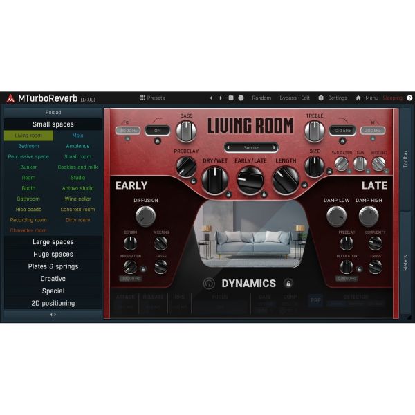 Melda MTurboReverb - algorithmischer Hall mit programmierbarer Engine - Download