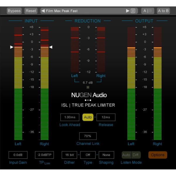 NUGEN ISL 2 - True-Peak-Limiter mit Surround bis 7.1.4 - Download
