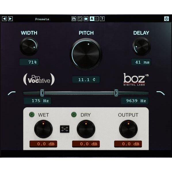 Boz ProVocative - Micro-Pitch-Shifter zum Andicken und Verbreitern - Download
