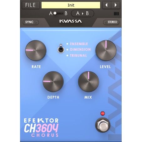 Kuassa Efektor CH3604 Chorus - Chorus-Plug-in im Pedal-Stil mit drei Modellen - Download