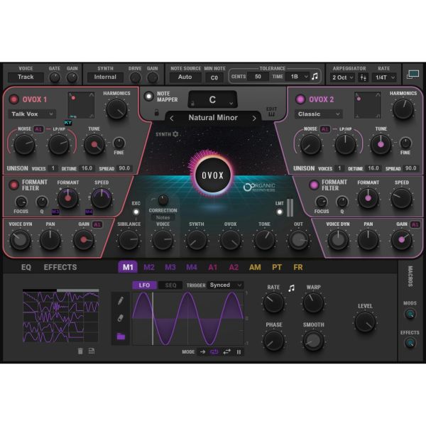 Waves OVox Vocal ReSynthesis - stimmgesteuerter Synthesizer und Vocoder - Download