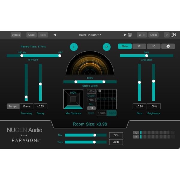 NUGEN Paragon ST - Stereo-Faltungshall für die Musikproduktion - Download