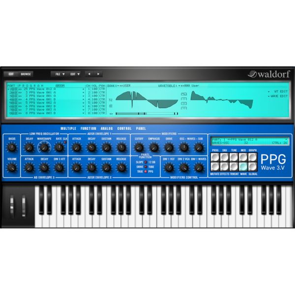 Waldorf PPG Wave 3.V - Version 2.0 - Wavetable-Synthesizer nach dem Vorbild der PPG Wave - Download