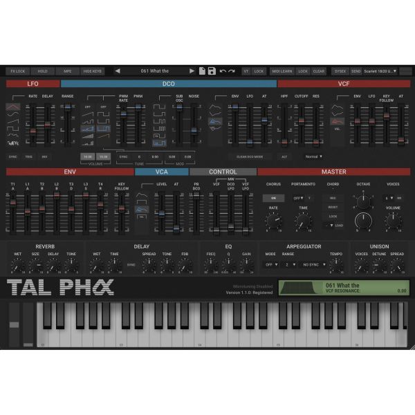 TAL Pha - Synthesizer-Emulation des Alpha Juno II - Download