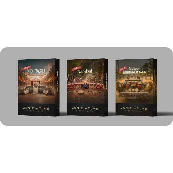 Pitch Innovations Street of North India Bundle (3packs) - drei indische Folk-Percussion-Kits für Sonic Atlas - Download