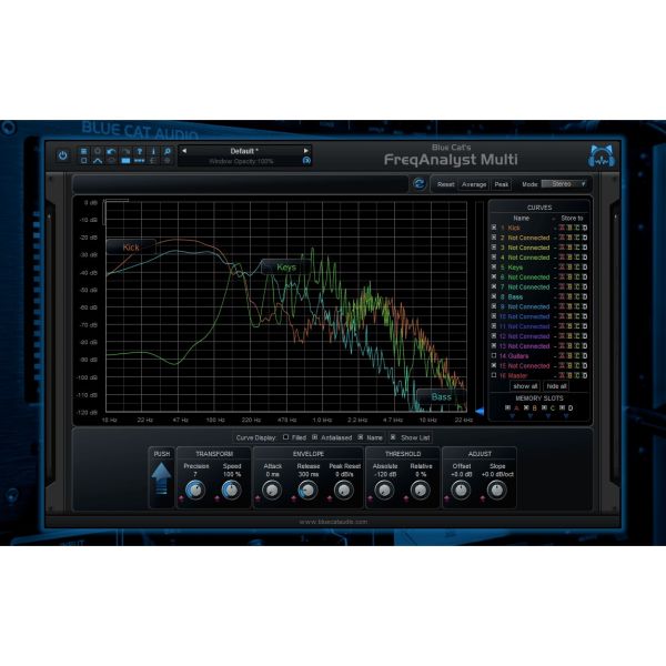 Blue Cat FreqAnalystMulti - Mehrspur-Spektrumanalysator - Download