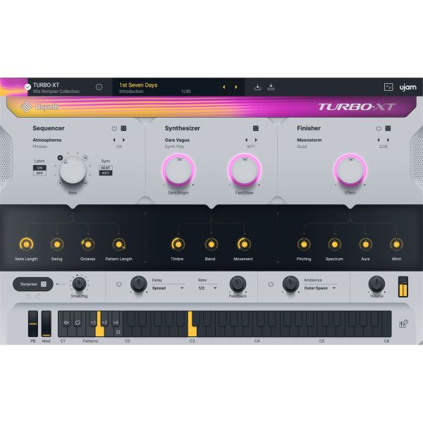 UJAM TURBO-XT - Synthesizer mit Rompler-Sounds der 90er - Download