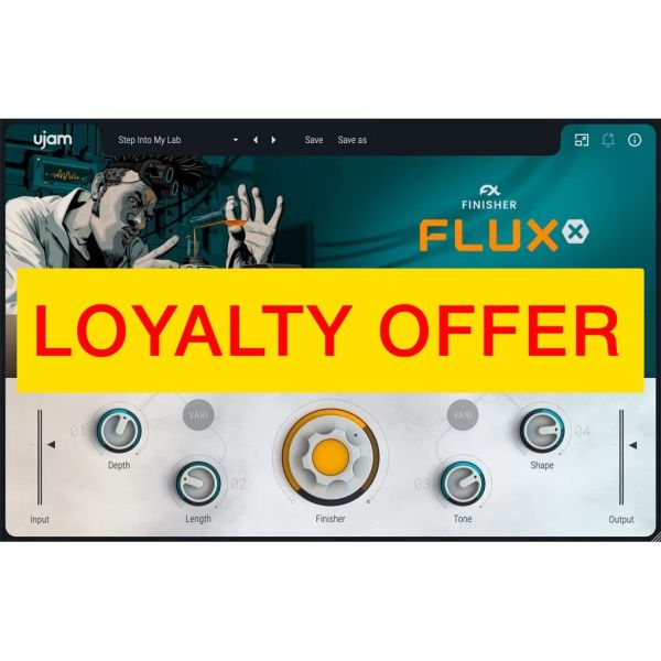 UJAM FLUXX Loyalty Offer - experimentelles Multi-Effekt-Plug-in für kreatives Sounddesign - Download