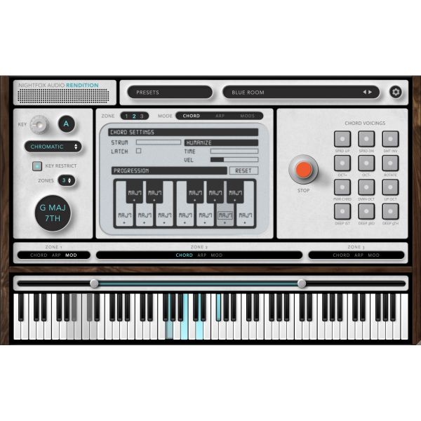 Nightfox Audio Rendition - MIDI-Plug-in für Akkorde und Arpeggios - Download