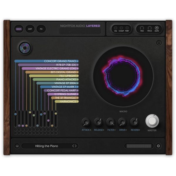 Nightfox Audio Layered - virtuelles Instrument mit 12 kombinierbaren Stimmen - Download