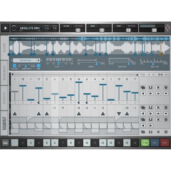 Sugar Bytes Egoist - Groove-Instrument aus Slicer, Bass-Synth und Drums - Download